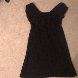 Black off the shoulder dress